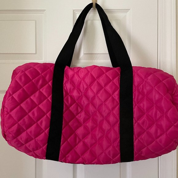 Small/Medium Size Pink/Black Duffle Bag, Great Condition, Pre-Owned - Picture 2 of 5